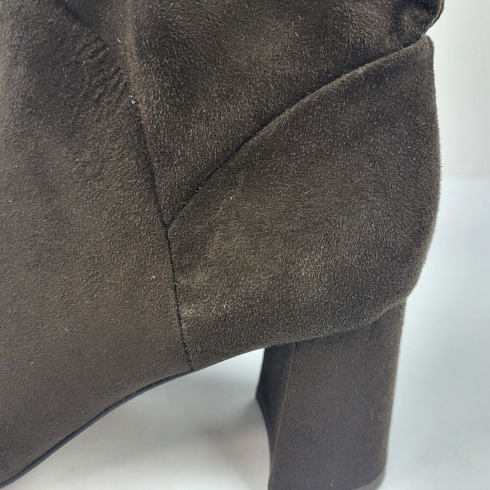 Nordstrom Rack Women's Bootie Naja Brown Square Toe Flared Block Heel Size 4.5M - Picture 4 of 12